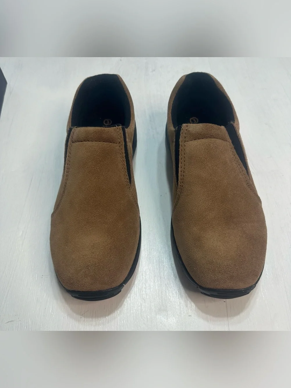 Magellan Outdoors Grayson Suede Slip On Shoes Men’s 10.5D Brown Casual Comfort